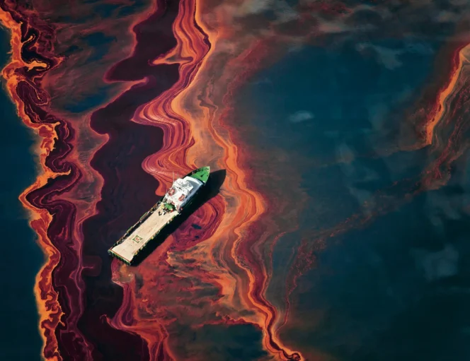 
					A Massive Oil Spill From A Pipeline Has Spread Across The Gulf, Threatening Marine Life