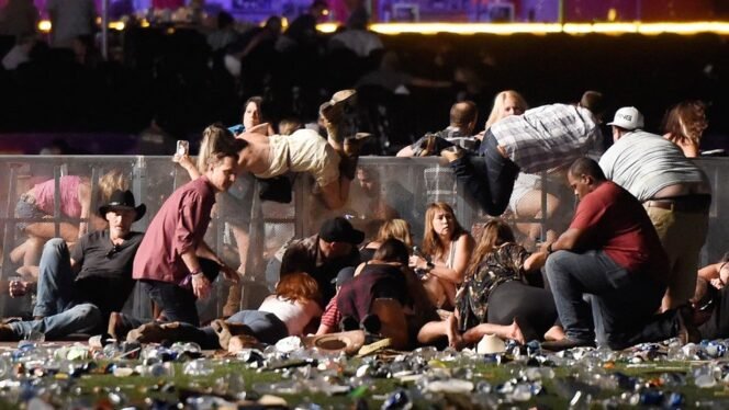 
					A Gunman Opened Fire At A Concert In Las Vegas, Killing At Least 20 And Injuring Many
