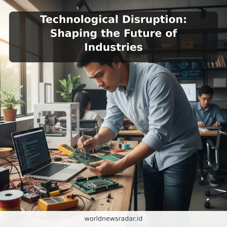 Technological Disruption: Shaping the Future of Industries ilustrasi