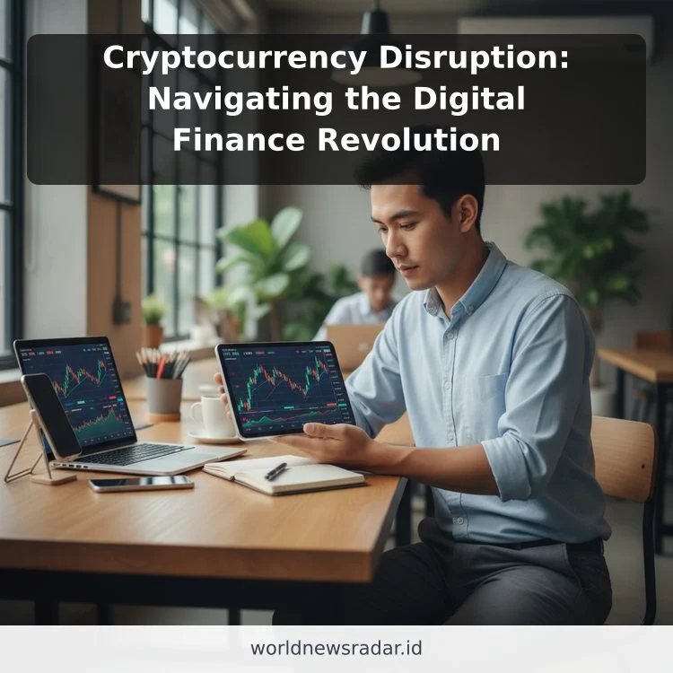 Cryptocurrency Disruption: Navigating the Digital Finance Revolution ilustrasi