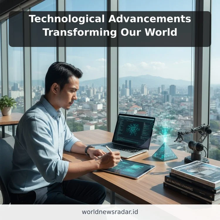 Technological Advancements Transforming Our World ilustrasi