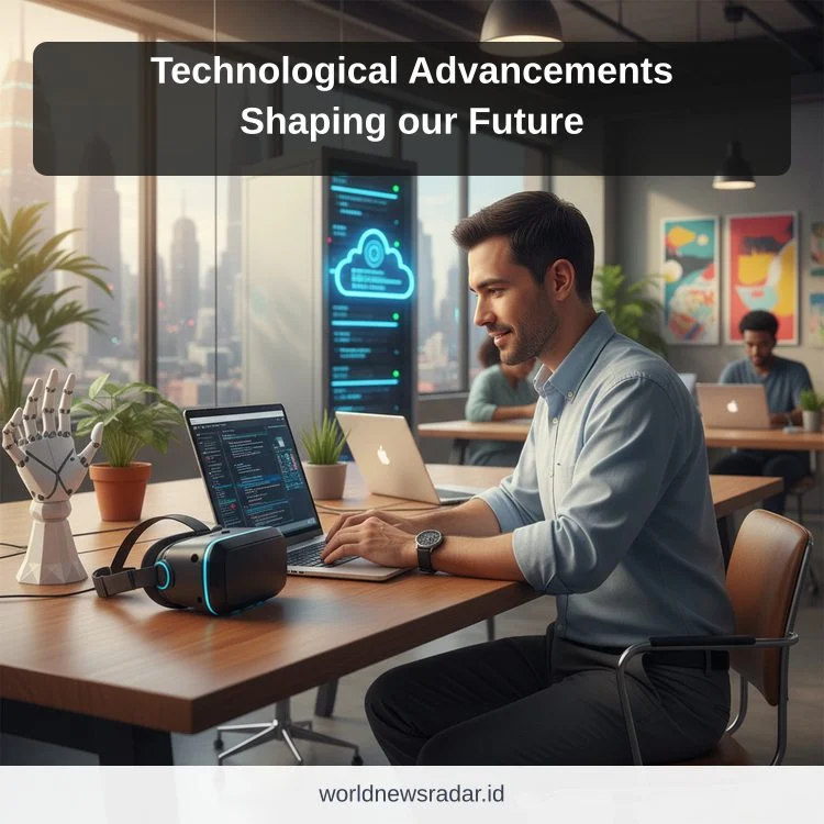 Technological Advancements Shaping our Future ilustrasi