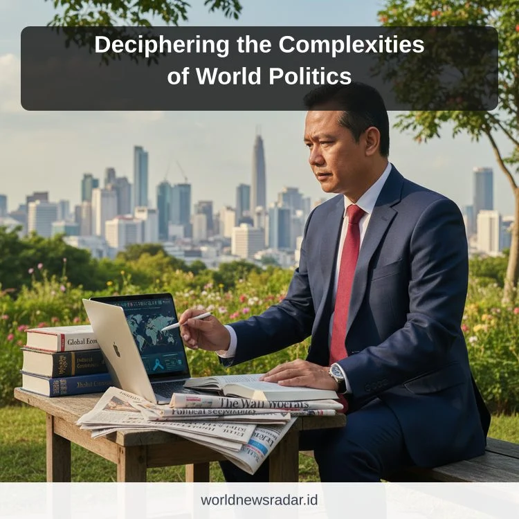 Deciphering the Complexities of World Politics ilustrasi