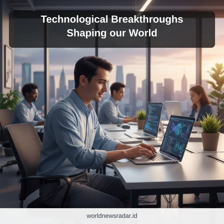 Technological Breakthroughs Shaping our World ilustrasi