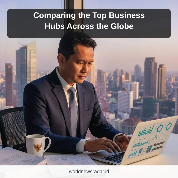Ilustrasi world news - Comparing the Top Business Hubs Across the Globe